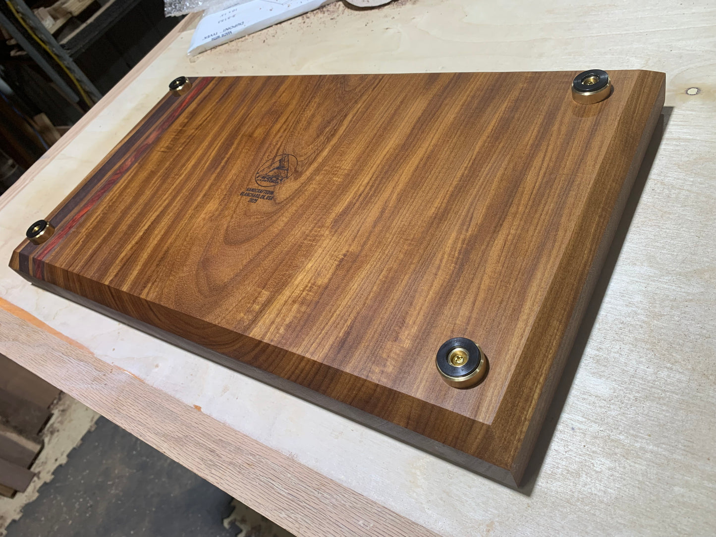 Multi-Exotic Teak Cutting Board