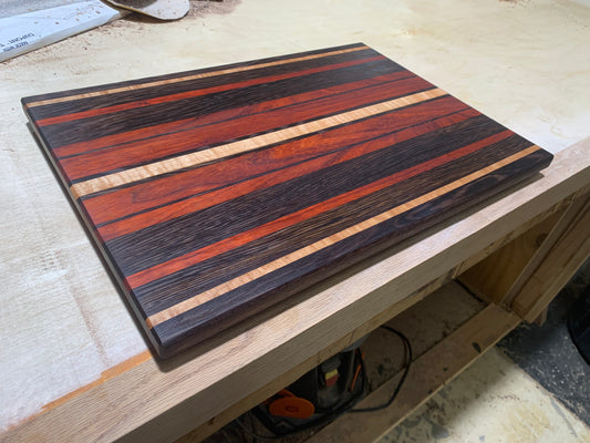 Custom Multi-Exotic Wood Cutting Board
