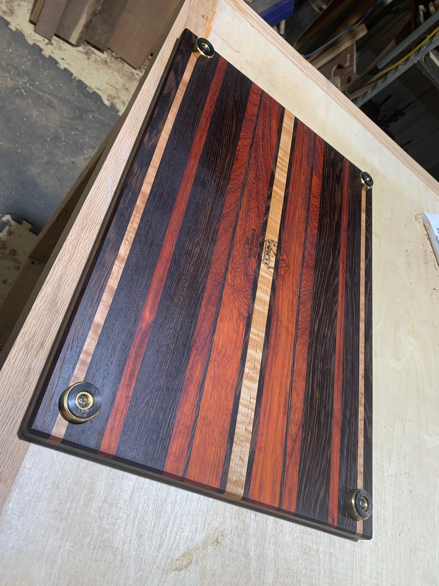 Custom Multi-Exotic Wood Cutting Board