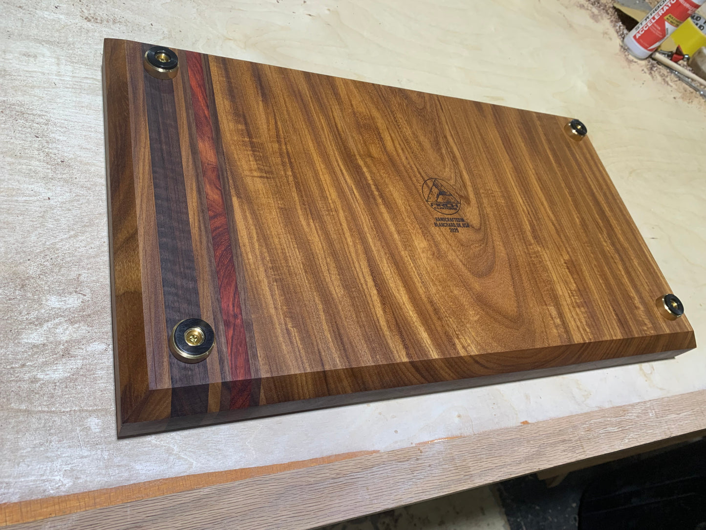 Multi-Exotic Teak Cutting Board